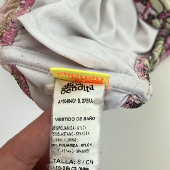 AGUA BENDITA size small embroidered bikini top - Picture 5 of 5